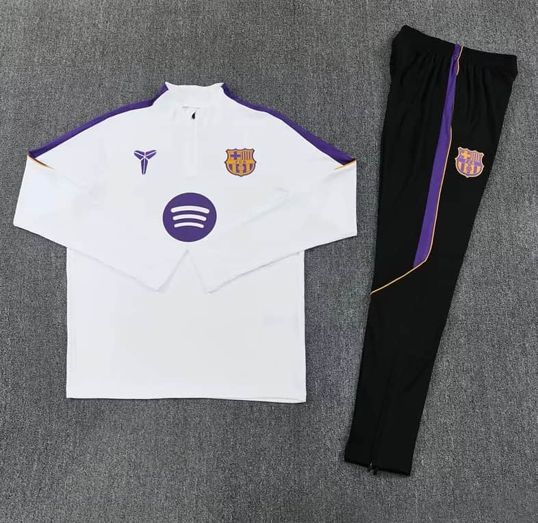 Thailand Quality(AAA) 26/27 Barcelona White Soccer Tracksuit Thailand Quality(AAA) 26/27 Barcelona White Soccer Tracksuit