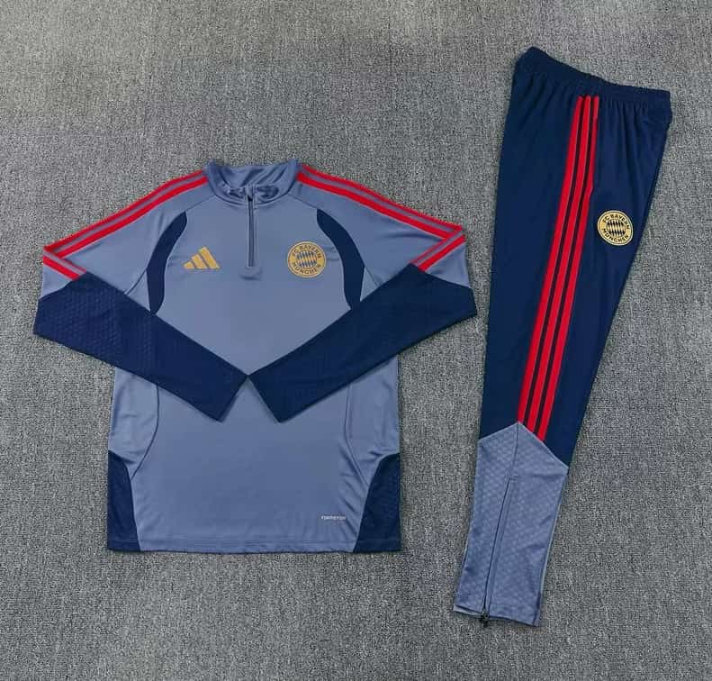 Thailand Quality(AAA) 26/27 Bayern Munich Grey Soccer Tracksuit