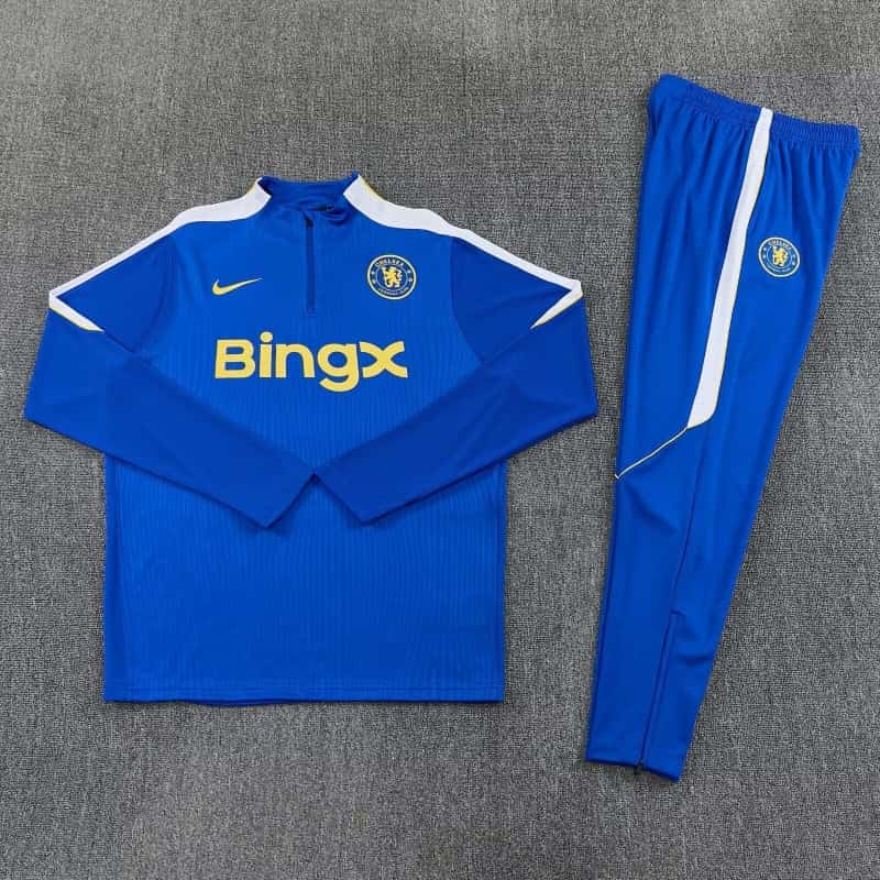 Thailand Quality(AAA) 26/27 Chelsea Blue Soccer Tracksuit