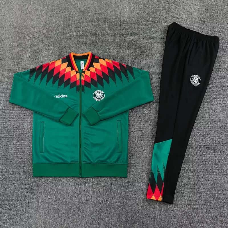 Thailand Quality(AAA) 2026 Germany Green Soccer Tracksuit 02 Thailand Quality(AAA) 2026 Germany Green Soccer Tracksuit 02