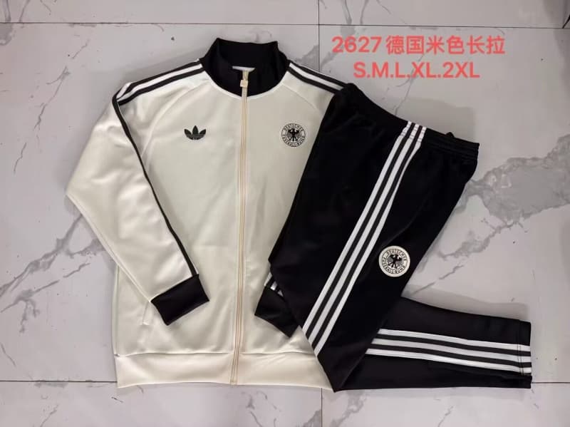 Thailand Quality(AAA) 2026 Germany Light Yellow Soccer Tracksuit Thailand Quality(AAA) 2026 Germany Light Yellow Soccer Tracksuit