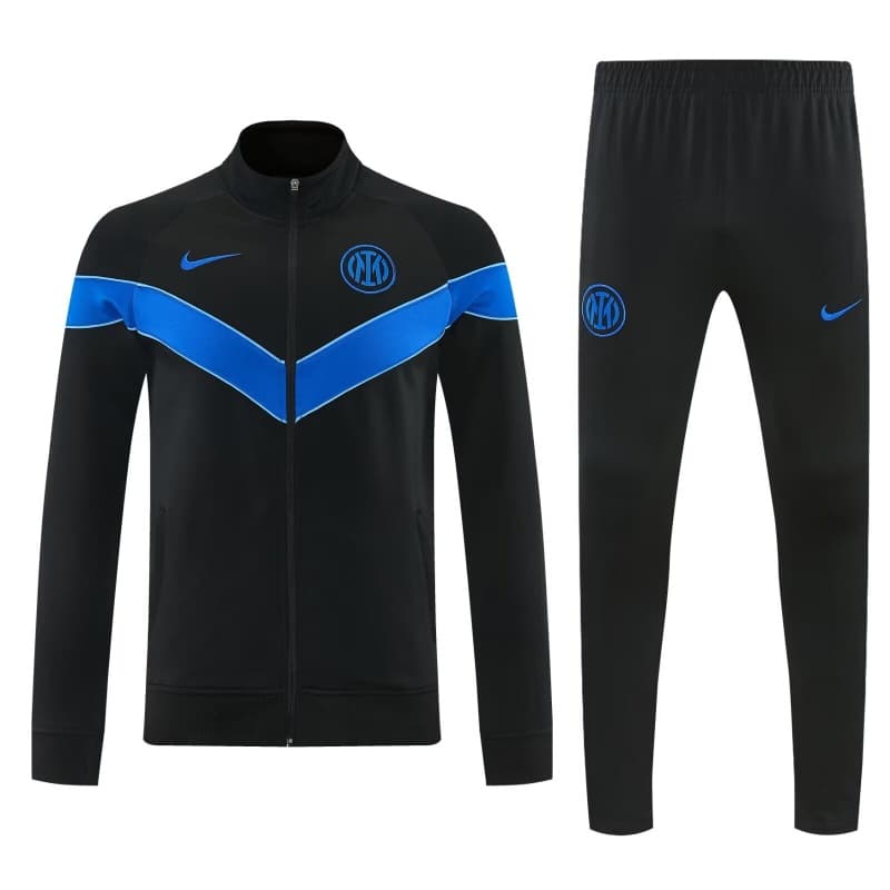 Thailand Quality(AAA) 26/27 Inter Milan Black Soccer Tracksuit
