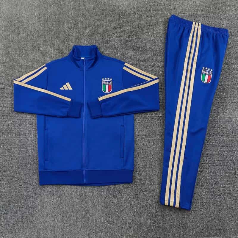 Thailand Quality(AAA) 2026 Italy Blue Soccer Tracksuit