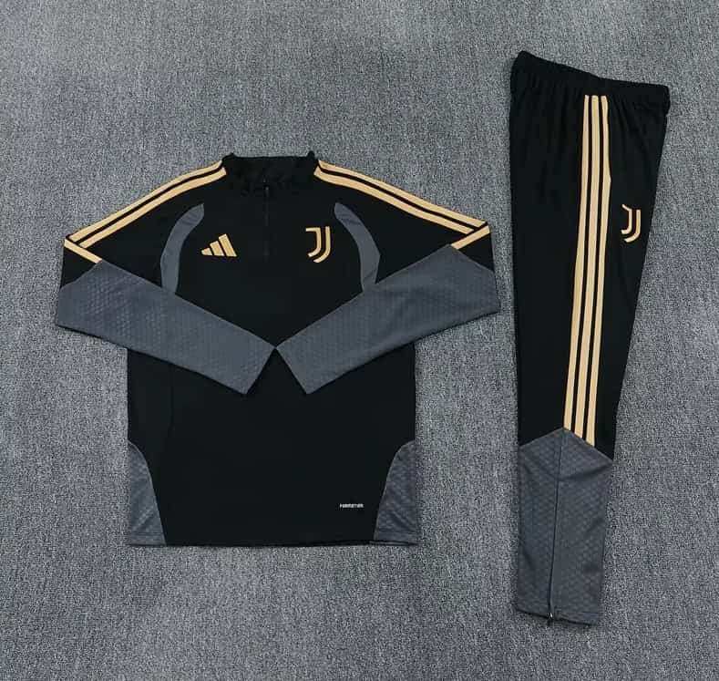 Thailand Quality(AAA) 26/27 Juventus Black Soccer Tracksuit Thailand Quality(AAA) 26/27 Juventus Black Soccer Tracksuit
