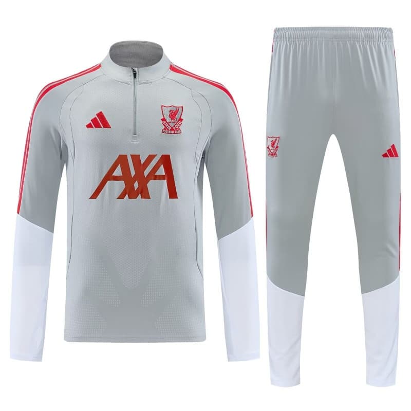 Thailand Quality(AAA) 26/27 Liverpool Grey Soccer Tracksuit Thailand Quality(AAA) 26/27 Liverpool Grey Soccer Tracksuit