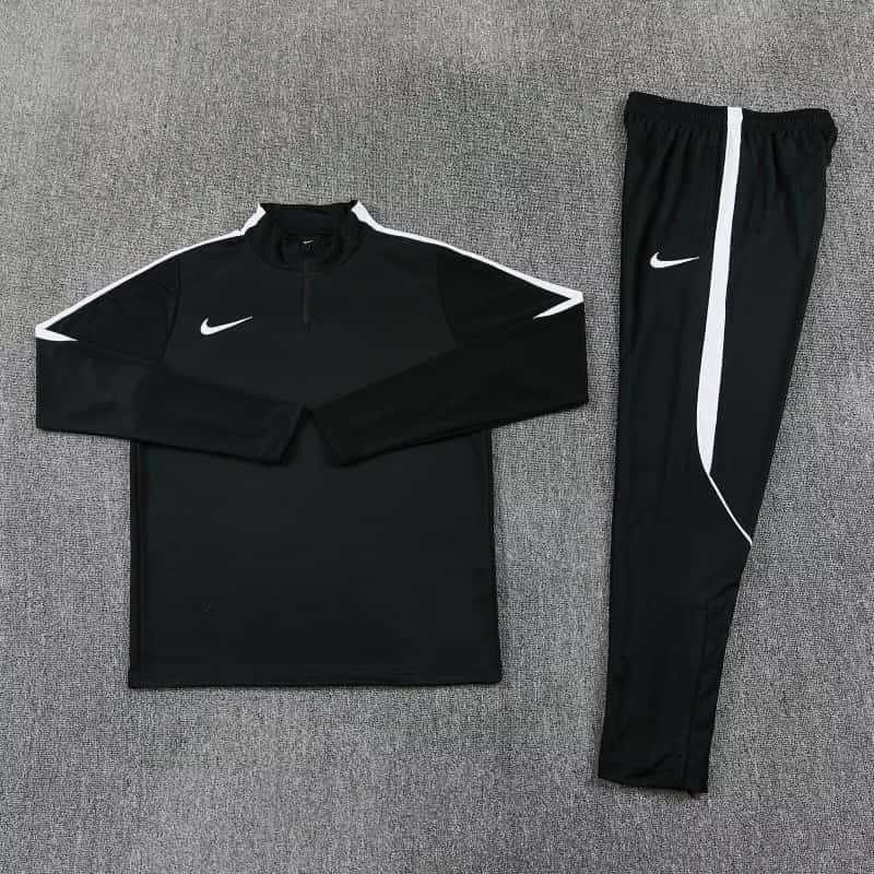 Thailand Quality(AAA) 2026 Nike Black Soccer Tracksuit