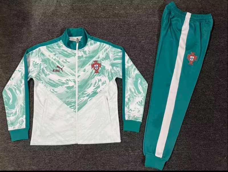 Thailand Quality(AAA) 2026 Portugal White Soccer Tracksuit 03 Thailand Quality(AAA) 2026 Portugal White Soccer Tracksuit 03