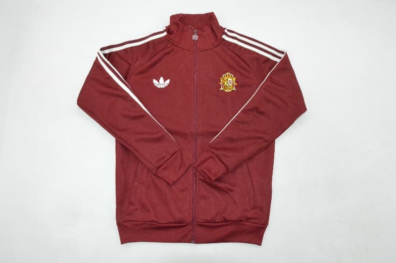 Thailand Quality(AAA) 2026 Spain Red Soccer Tracksuit 03