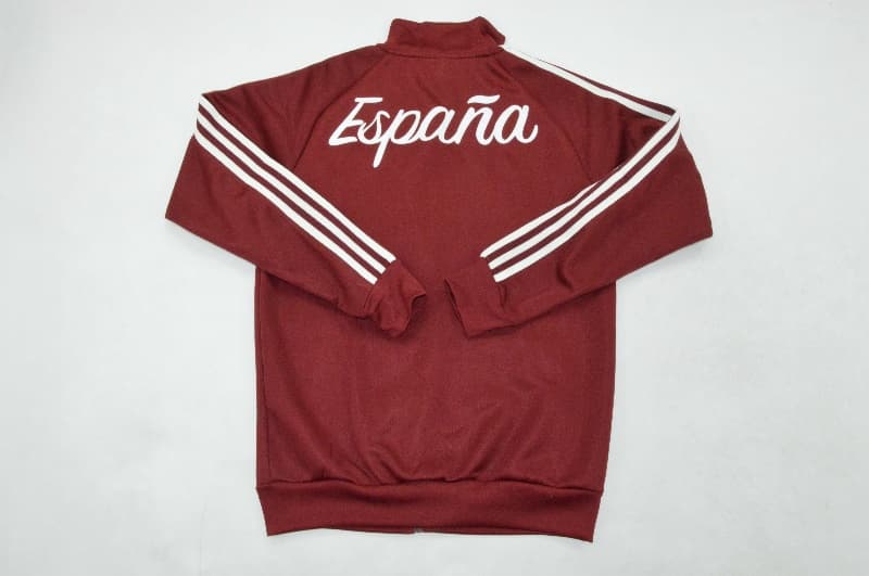 Thailand Quality(AAA) 2026 Spain Red Soccer Tracksuit 03