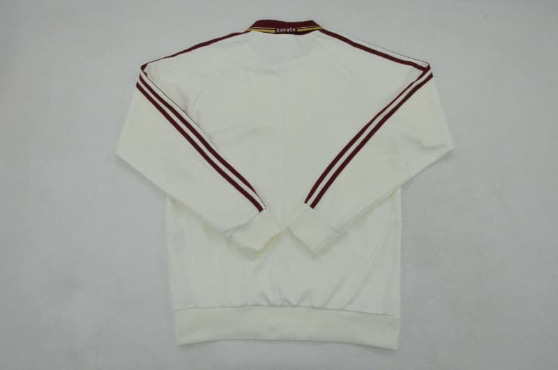 Thailand Quality(AAA) 2026 Spain White Soccer Tracksuit 02