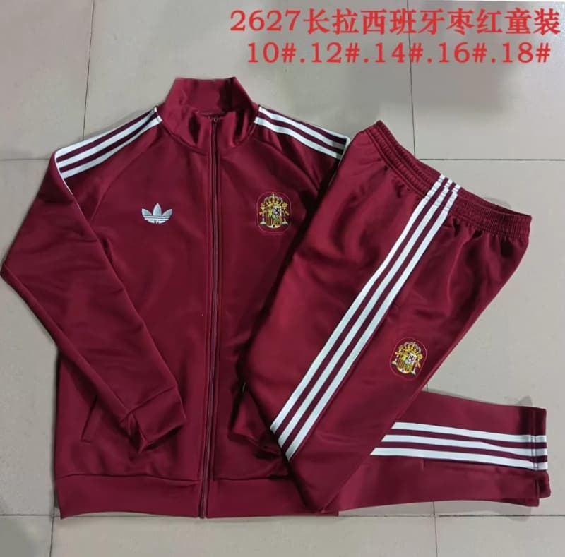 Kids - Thailand Quality(AAA) 2026 Spain Red Soccer Tracksuit 03 Kids - Thailand Quality(AAA) 2026 Spain Red Soccer Tracksuit 03