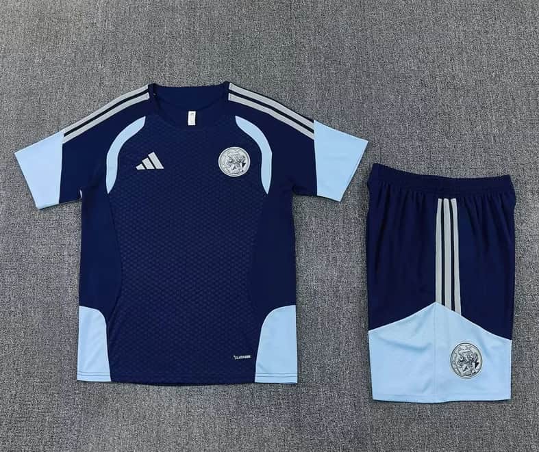 Thailand Quality(AAA) 26/27 Ajax Dark Blue Soccer Training Sets