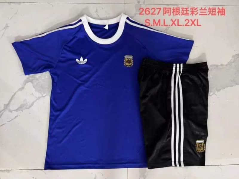 Thailand Quality(AAA) 2026 Argentina Blue Soccer Training Sets