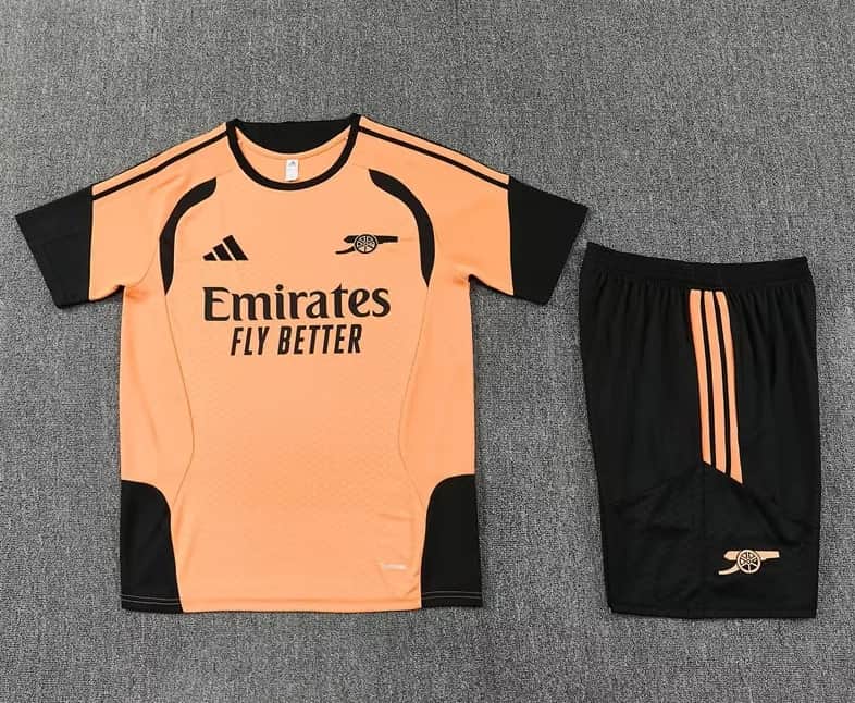 Thailand Quality(AAA) 26/27 Arsenal Orange Soccer Training Sets
