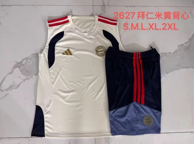 Thailand Quality(AAA) 26/27 Bayern Munich Light Yellow Soccer Training Sets 02 Thailand Quality(AAA) 26/27 Bayern Munich Light Yellow Soccer Training Sets 02