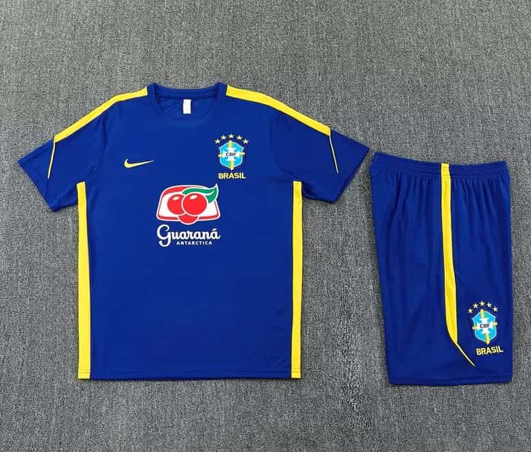 Thailand Quality(AAA) 2026 Brazil Blue Soccer Training Sets