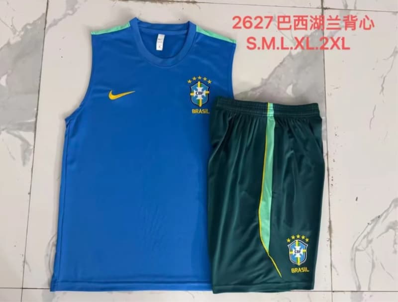 Thailand Quality(AAA) 2026 Brazil Blue Soccer Training Sets 02 Thailand Quality(AAA) 2026 Brazil Blue Soccer Training Sets 02