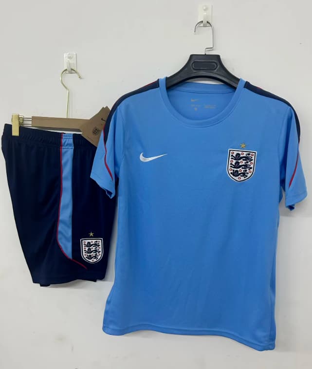 Thailand Quality(AAA) 2026 England Blue Soccer Training Sets