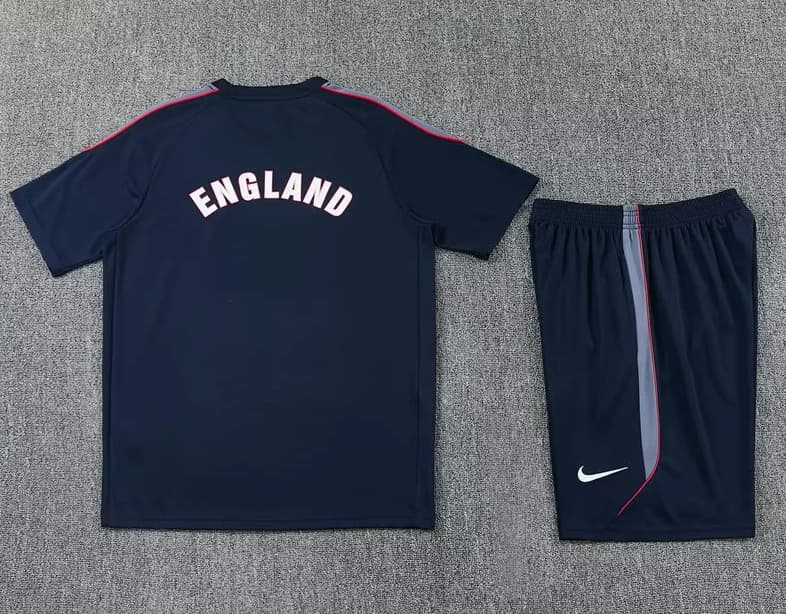 Thailand Quality(AAA) 2026 England Dark Blue Soccer Training Sets