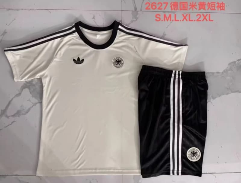 Thailand Quality(AAA) 2026 Germany Light Yellow Soccer Training Sets 02 Thailand Quality(AAA) 2026 Germany Light Yellow Soccer Training Sets 02