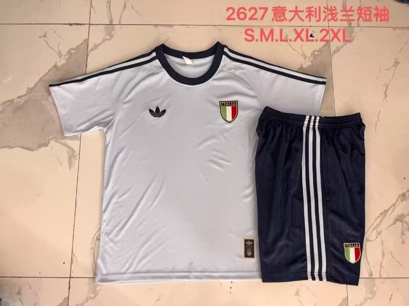 Thailand Quality(AAA) 2026 Italy Light Blue Soccer Training Sets