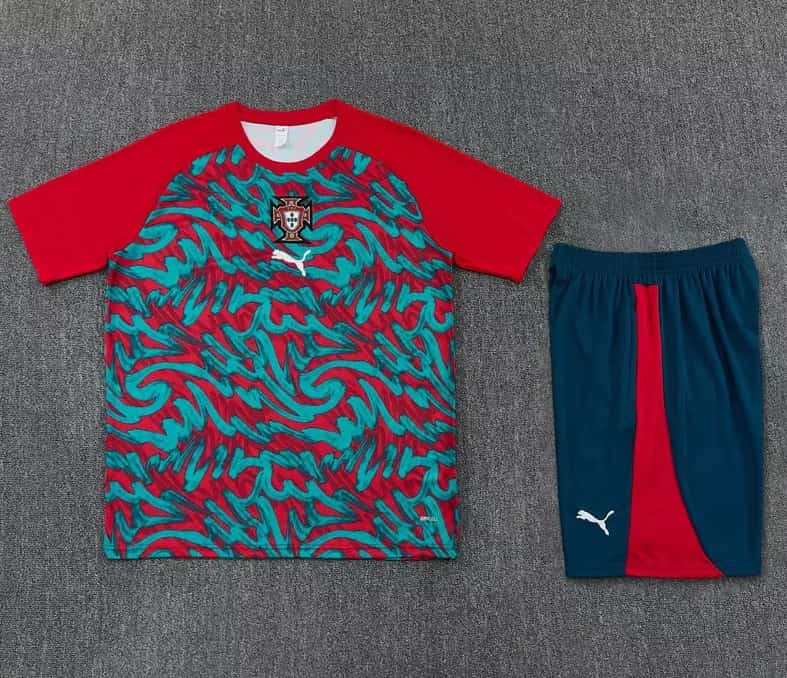 Thailand Quality(AAA) 2026 Portugal Red Green Soccer Training Sets