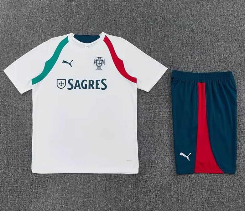 Thailand Quality(AAA) 2026 Portugal White Soccer Training Sets