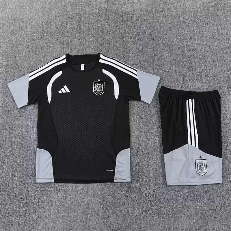 Thailand Quality(AAA) 2026 Spain Black Soccer Training Sets
