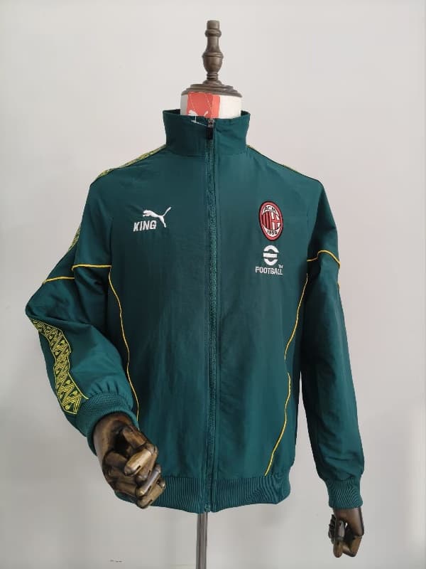 Thailand Quality(AAA) 26/27 AC Milan Green Soccer Windbreaker Thailand Quality(AAA) 26/27 AC Milan Green Soccer Windbreaker