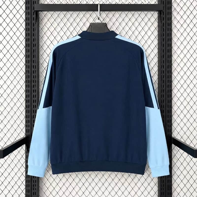 Thailand Quality(AAA) 2026 Argentina Dark Blue Soccer Windbreaker 03