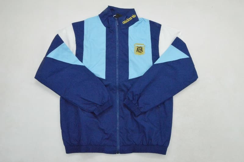Thailand Quality(AAA) 2026 Argentina Dark Blue Soccer Windbreaker 04