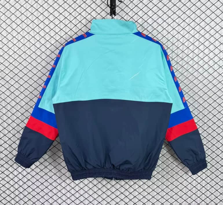 Thailand Quality(AAA) 1996/97 Barcelona Green Soccer Windbreaker