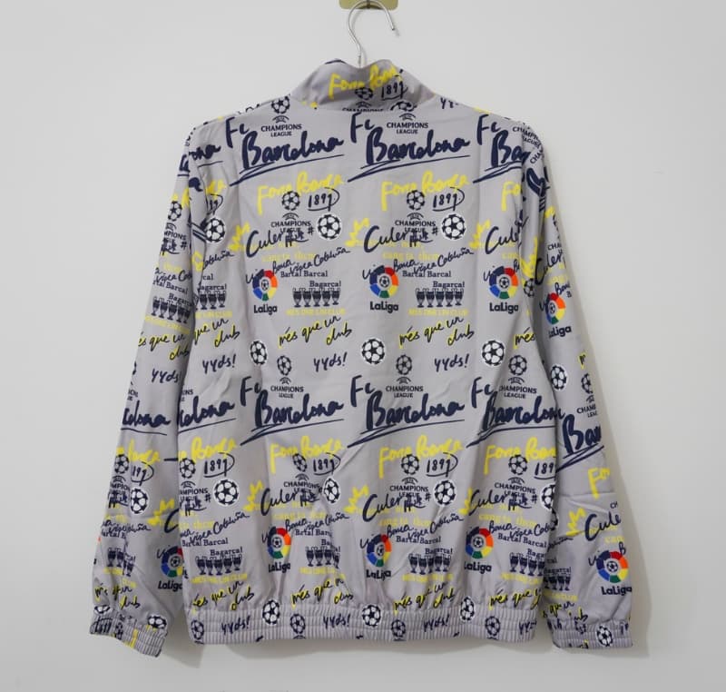 Thailand Quality(AAA) 26/27 Barcelona Grey Soccer Windbreaker