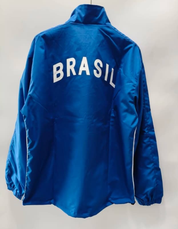 Thailand Quality(AAA) 1998 Brazil Blue Soccer Windbreaker
