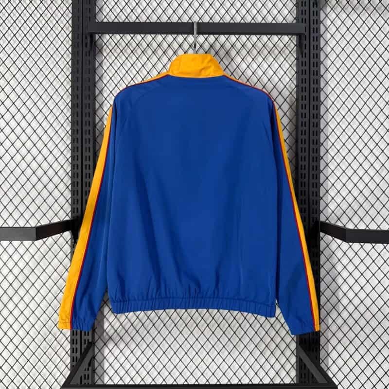 Thailand Quality(AAA) 2026 Colombia Blue Soccer Windbreaker 02