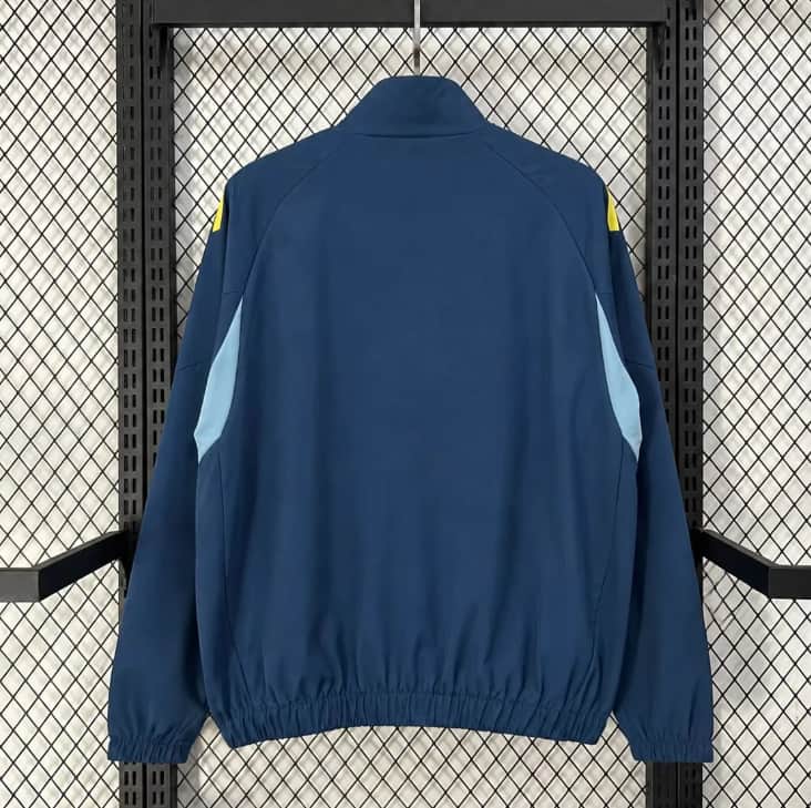 Thailand Quality(AAA) 2026 Colombia Dark Blue Soccer Windbreaker 03