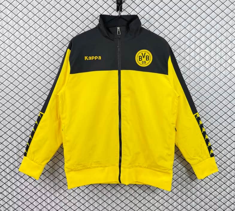 Thailand Quality(AAA) 11/12 Dortmund Yellow Soccer Windbreaker