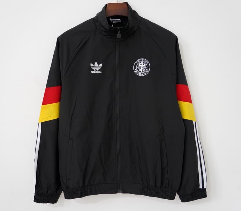 Thailand Quality(AAA) 2026 Germany Black Soccer Windbreaker 03