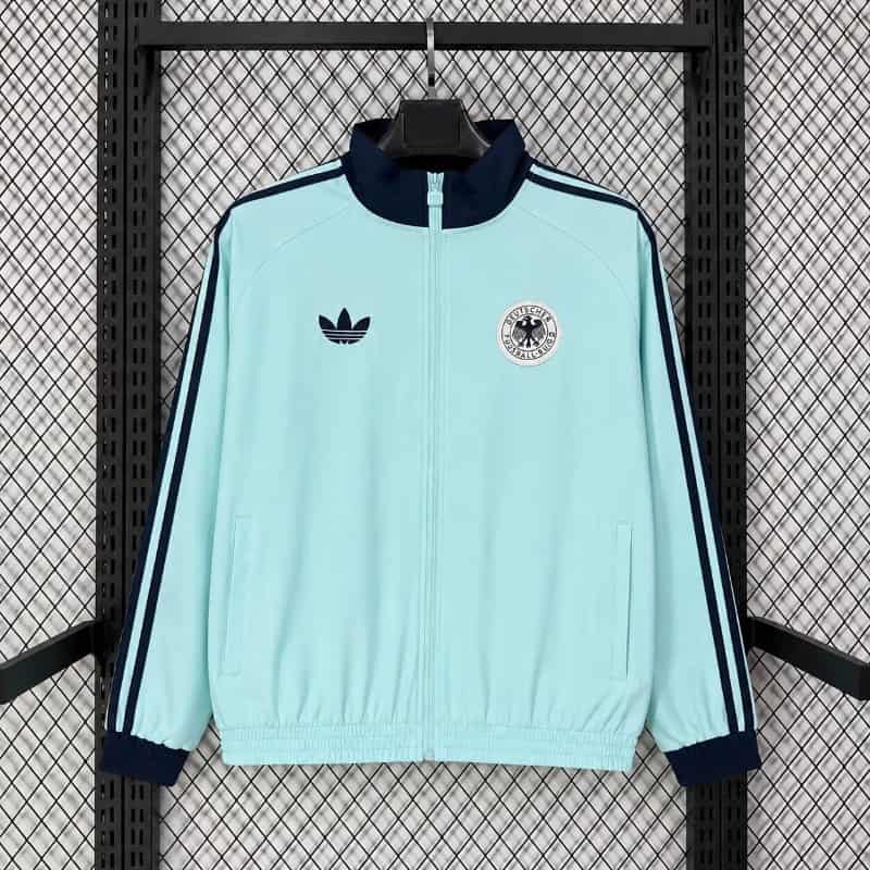 Thailand Quality(AAA) 2026 Germany Light Green Soccer Windbreaker Thailand Quality(AAA) 2026 Germany Light Green Soccer Windbreaker