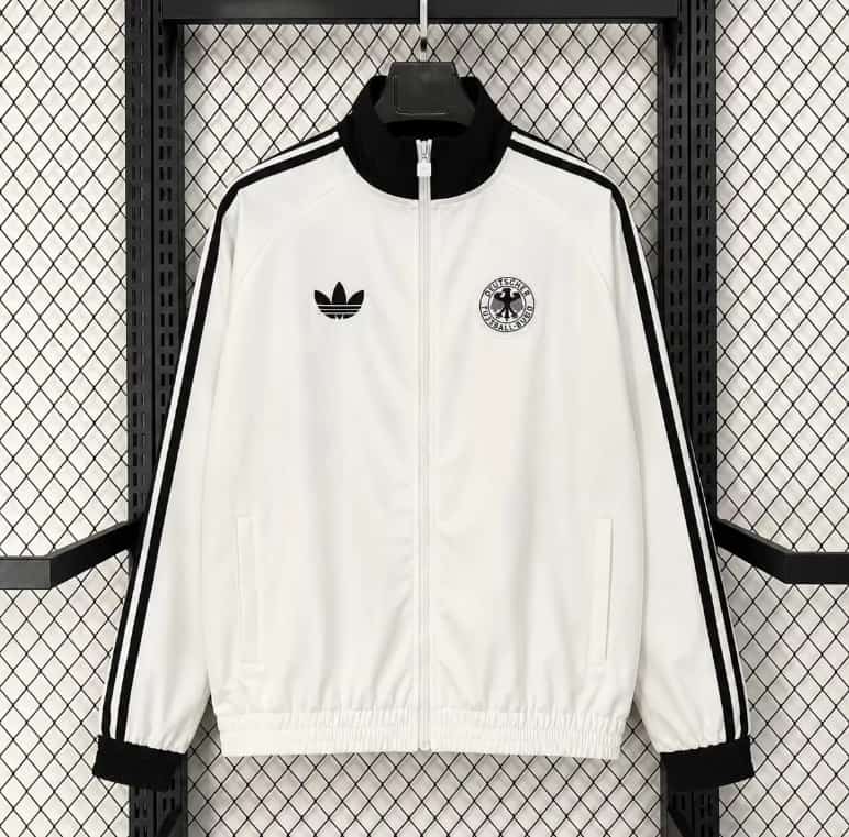 Thailand Quality(AAA) 2026 Germany White Soccer Windbreaker 02 Thailand Quality(AAA) 2026 Germany White Soccer Windbreaker 02