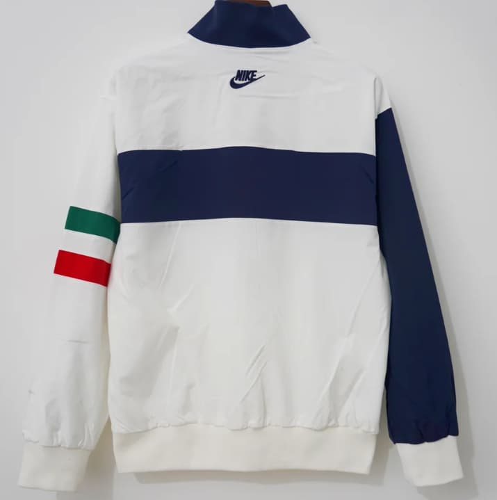 Thailand Quality(AAA) 1996 Italy White Soccer Windbreaker