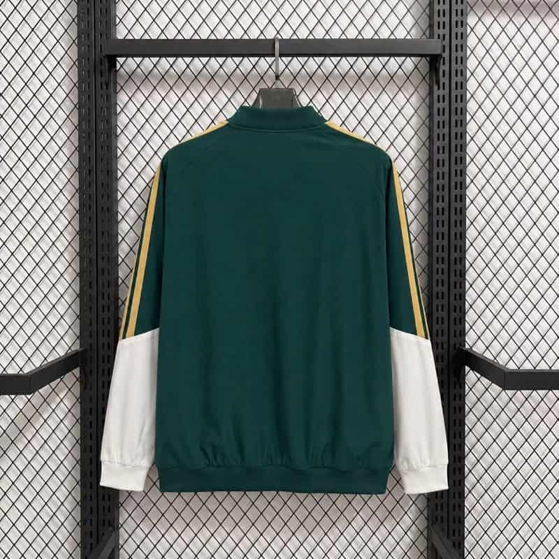 Thailand Quality(AAA) 2026 Italy Green Soccer Windbreaker 02