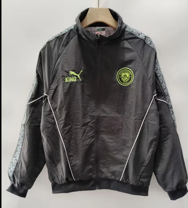Thailand Quality(AAA) 26/27 Manchester City Dark Grey Soccer Windbreaker