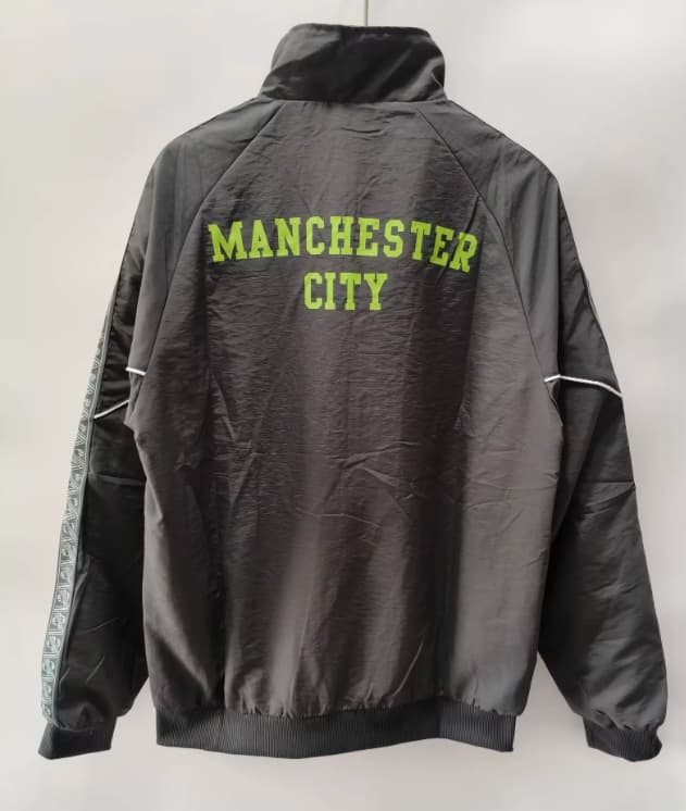 Thailand Quality(AAA) 26/27 Manchester City Dark Grey Soccer Windbreaker