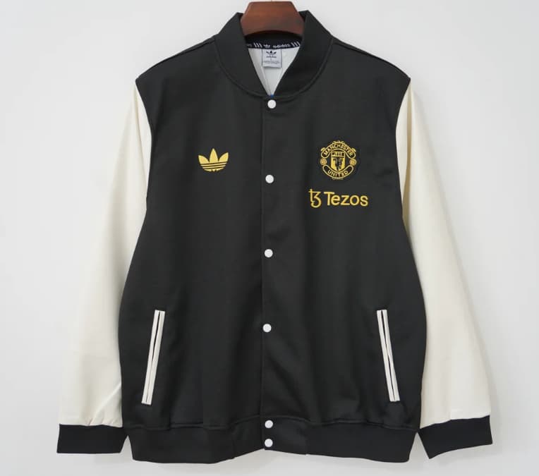 Thailand Quality(AAA) 26/27 Manchester United Black Baseball Jacket