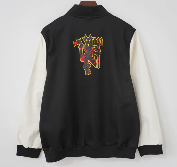 Thailand Quality(AAA) 26/27 Manchester United Black Baseball Jacket