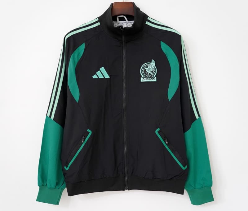 Thailand Quality(AAA) 2026 Mexico Black Soccer Windbreaker Thailand Quality(AAA) 2026 Mexico Black Soccer Windbreaker