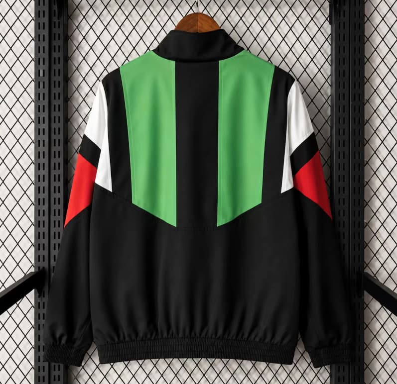 Thailand Quality(AAA) 2026 Mexico Black Soccer Windbreaker 02