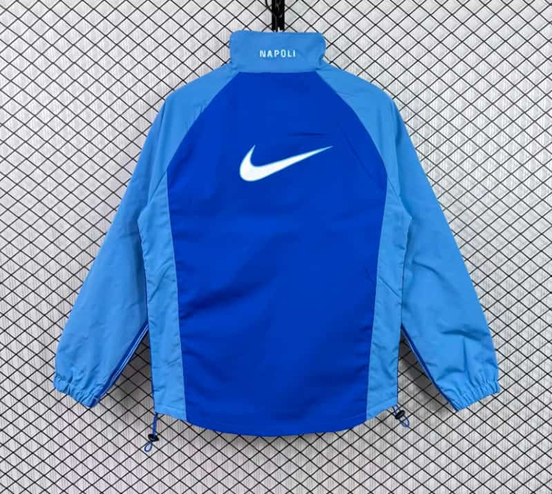 Thailand Quality(AAA) 1998/99 Napoli Blue Soccer Windbreaker