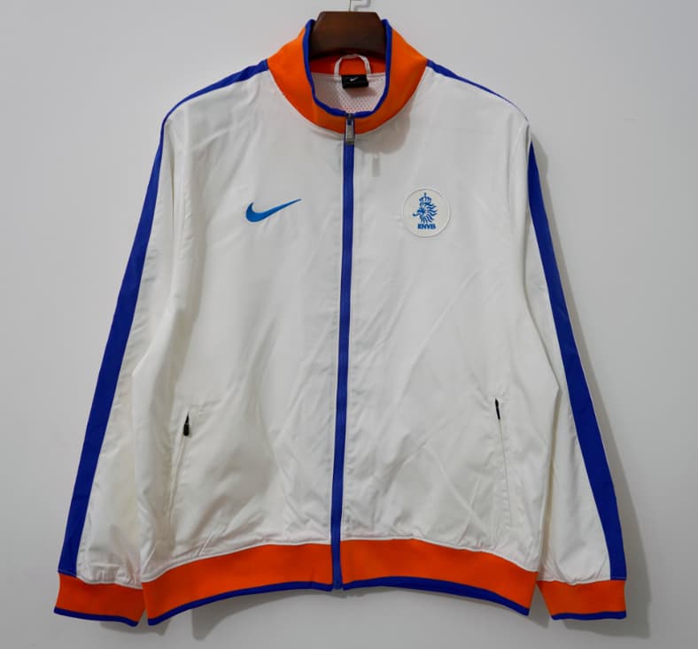 Thailand Quality(AAA) 2011/12 Netherlands White Soccer Windbreaker Thailand Quality(AAA) 2011/12 Netherlands White Soccer Windbreaker